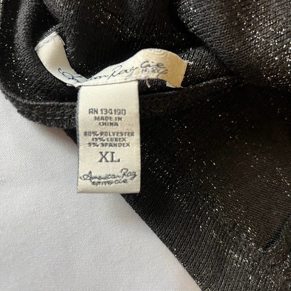 AMERICAN Rag Black and Silver striped Cardigan XL - Picture 4 of 9